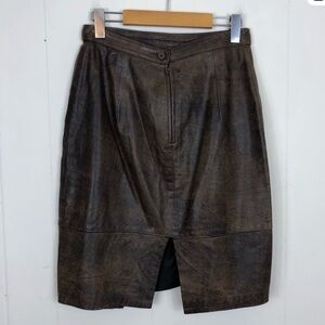 Vintage Leather Skirt